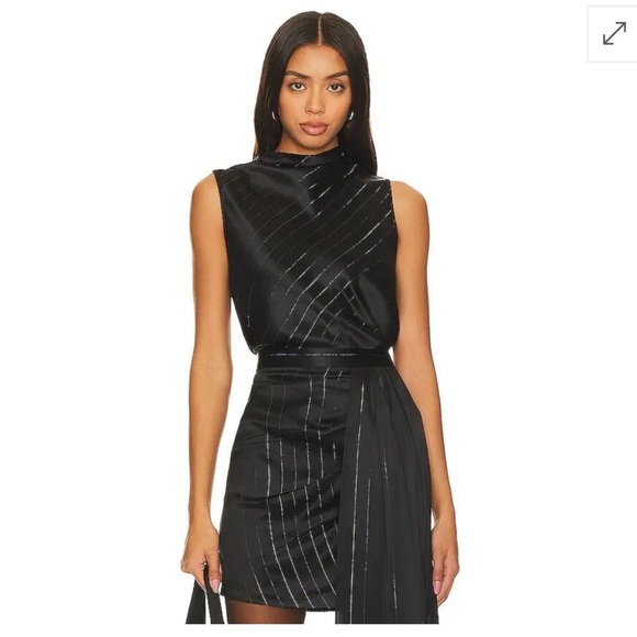 NWT NONCHALANT label Laura satin top XS and M - Picture 1 of 8